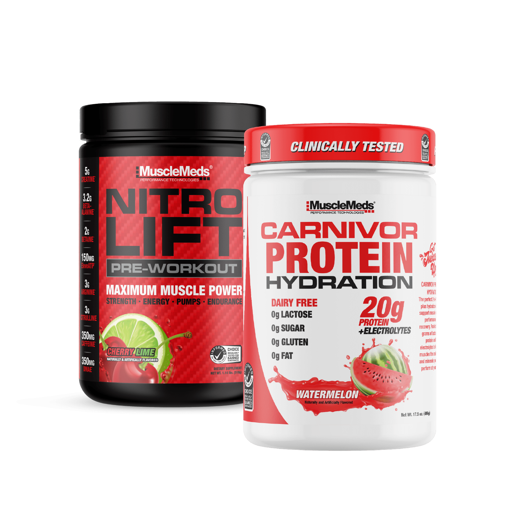 Suplemento Musclemeds Extreme Training Stack Watermelon/cherry