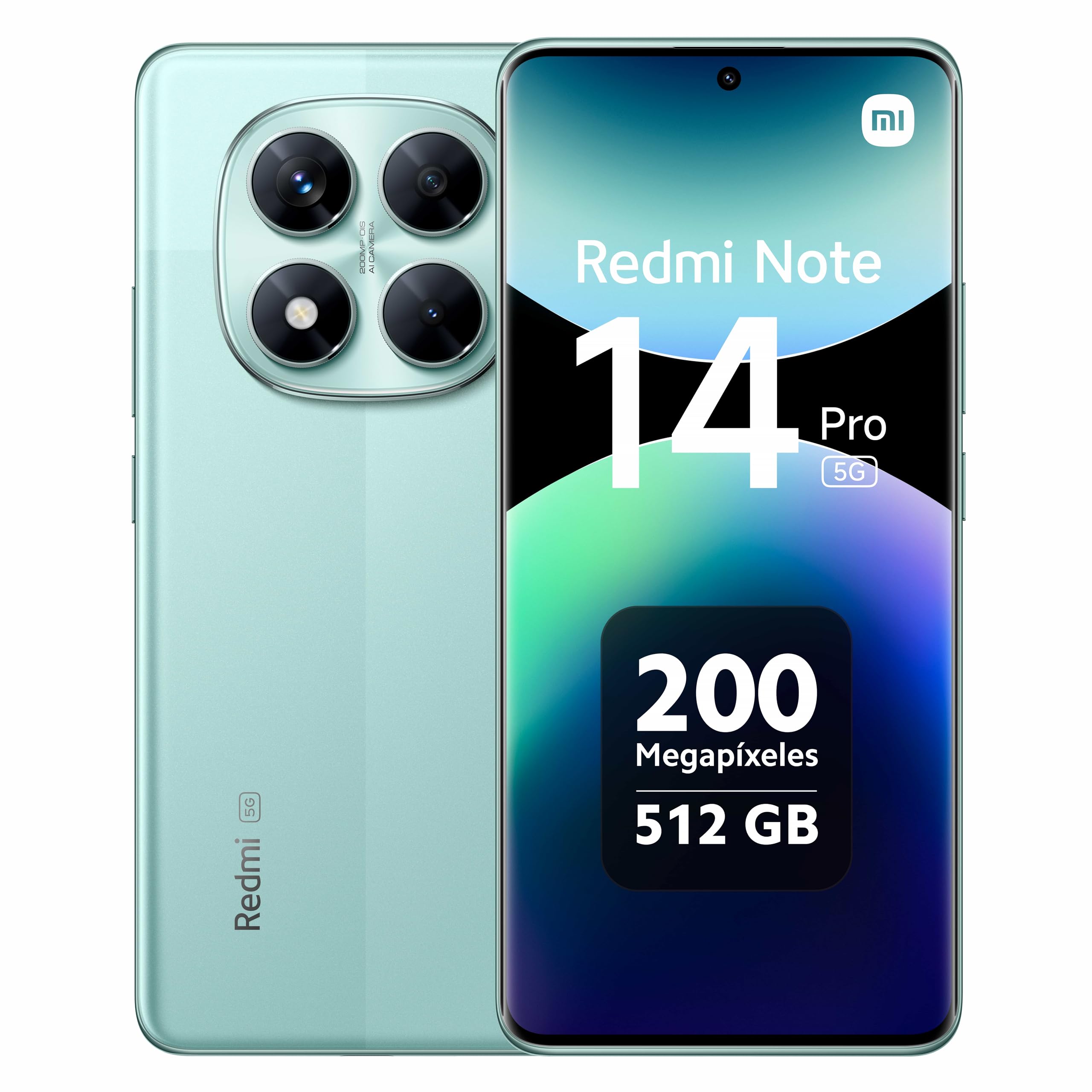 Smartphone Redmi Note 14 Pro 5G 8GB RAM 256GB Verde