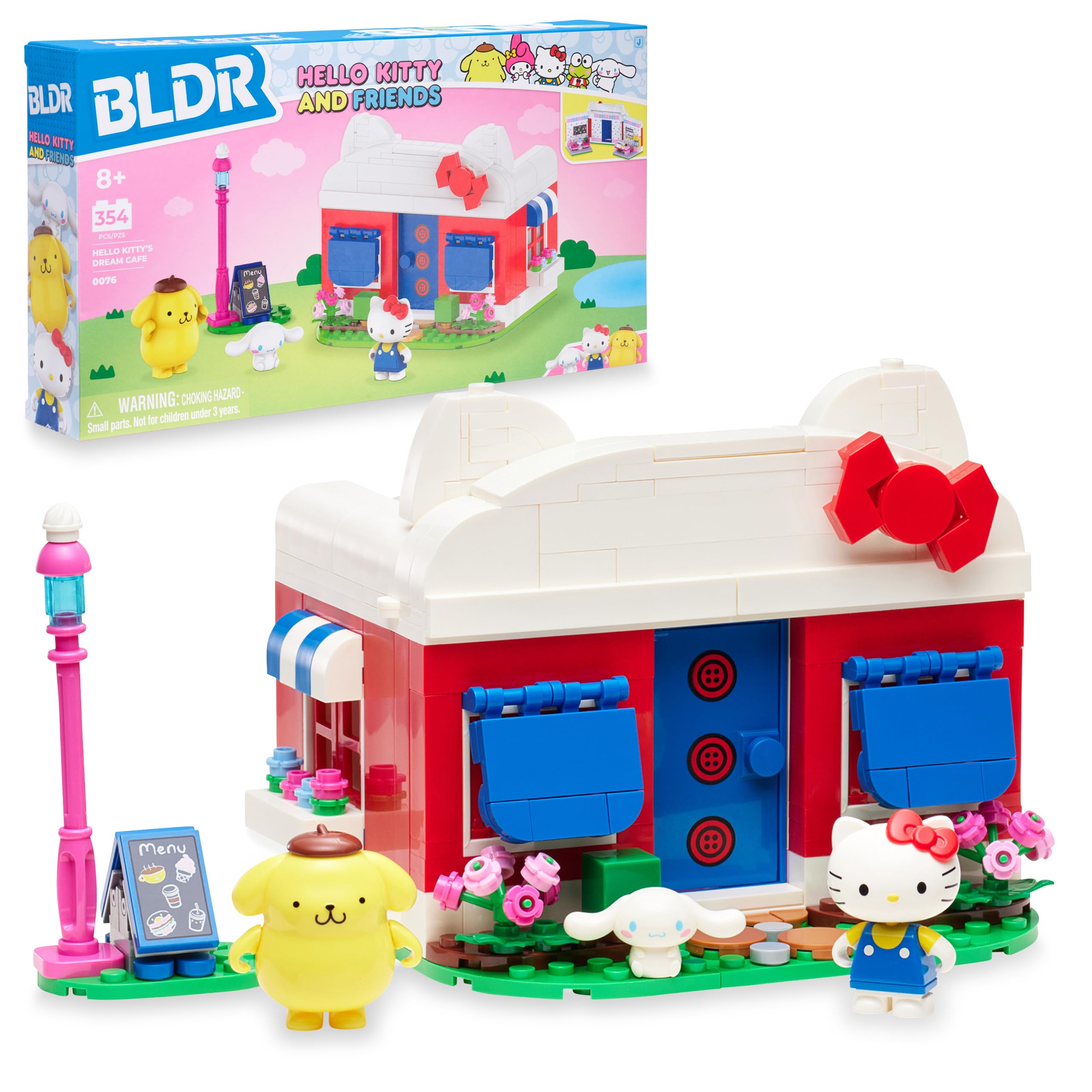Conjunto De Construção Bldr Hello Kitty's Dream Cafe Com Minifiguras