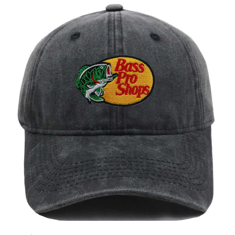 Boné De Beisebol Bordado Washed Bass Pro Shops Casual Hat