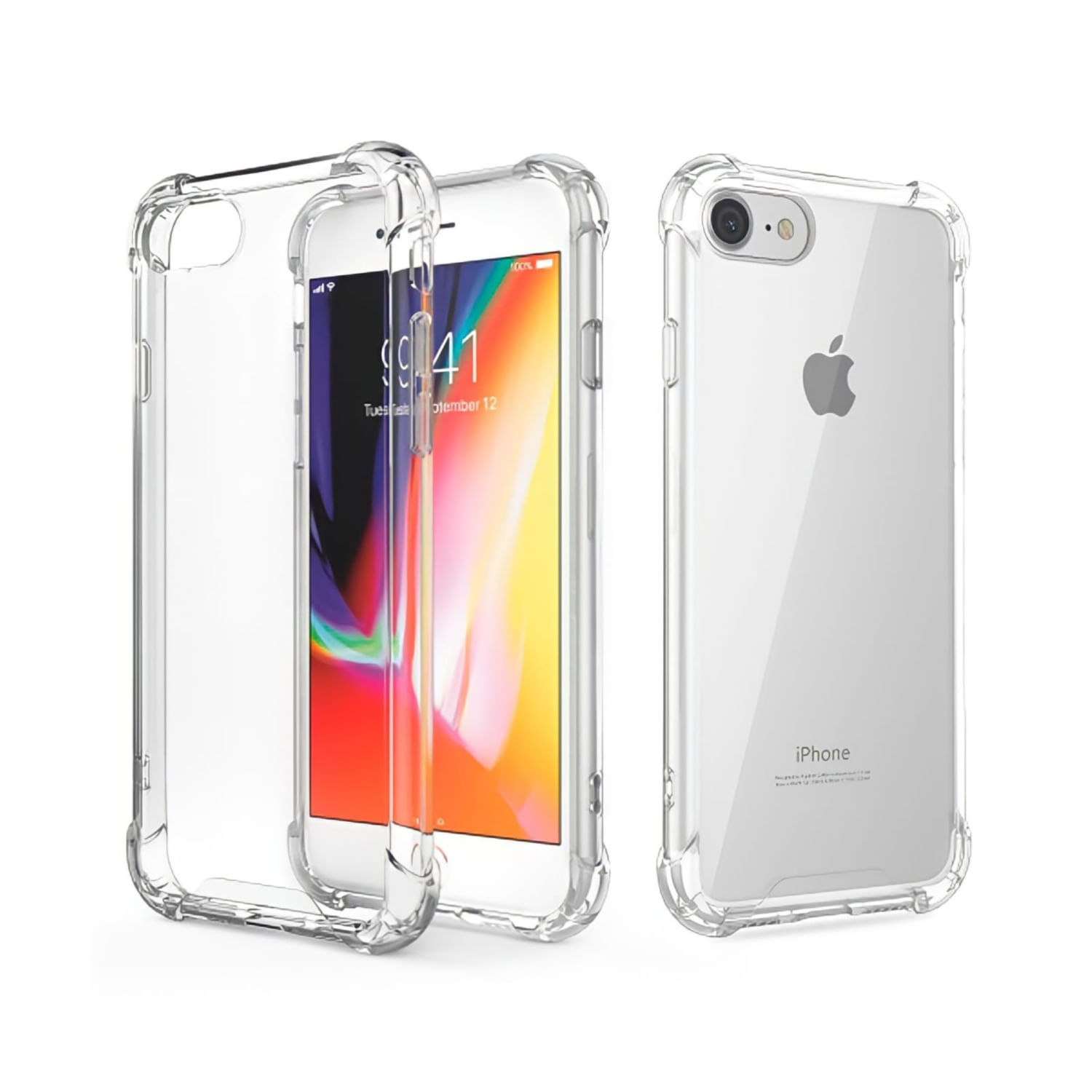 Capa De Silicone E Capas Transparentes Anti-choque Para Iphone Se 2020