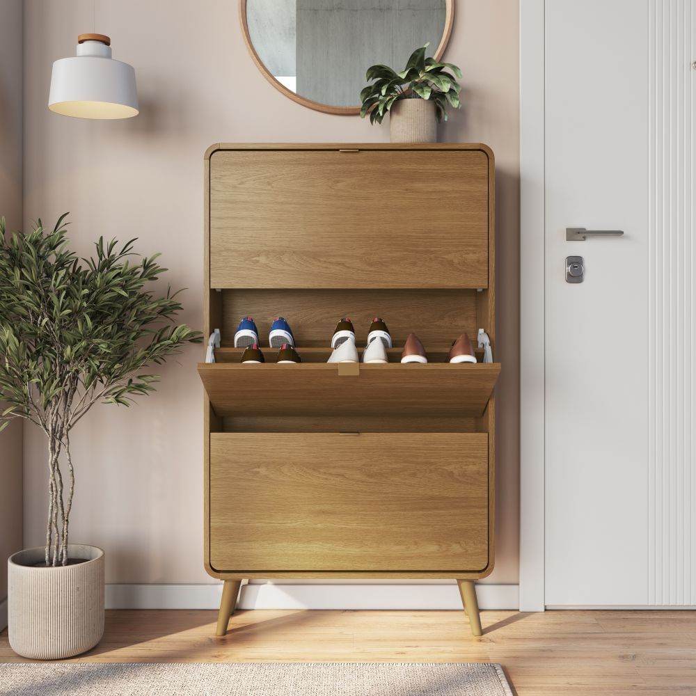 Sapateira 3 Portas Basculante Wave Completa Móveis