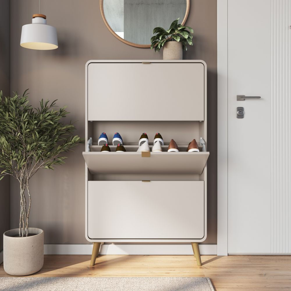 Sapateira 3 Portas Basculante Wave Completa Móveis