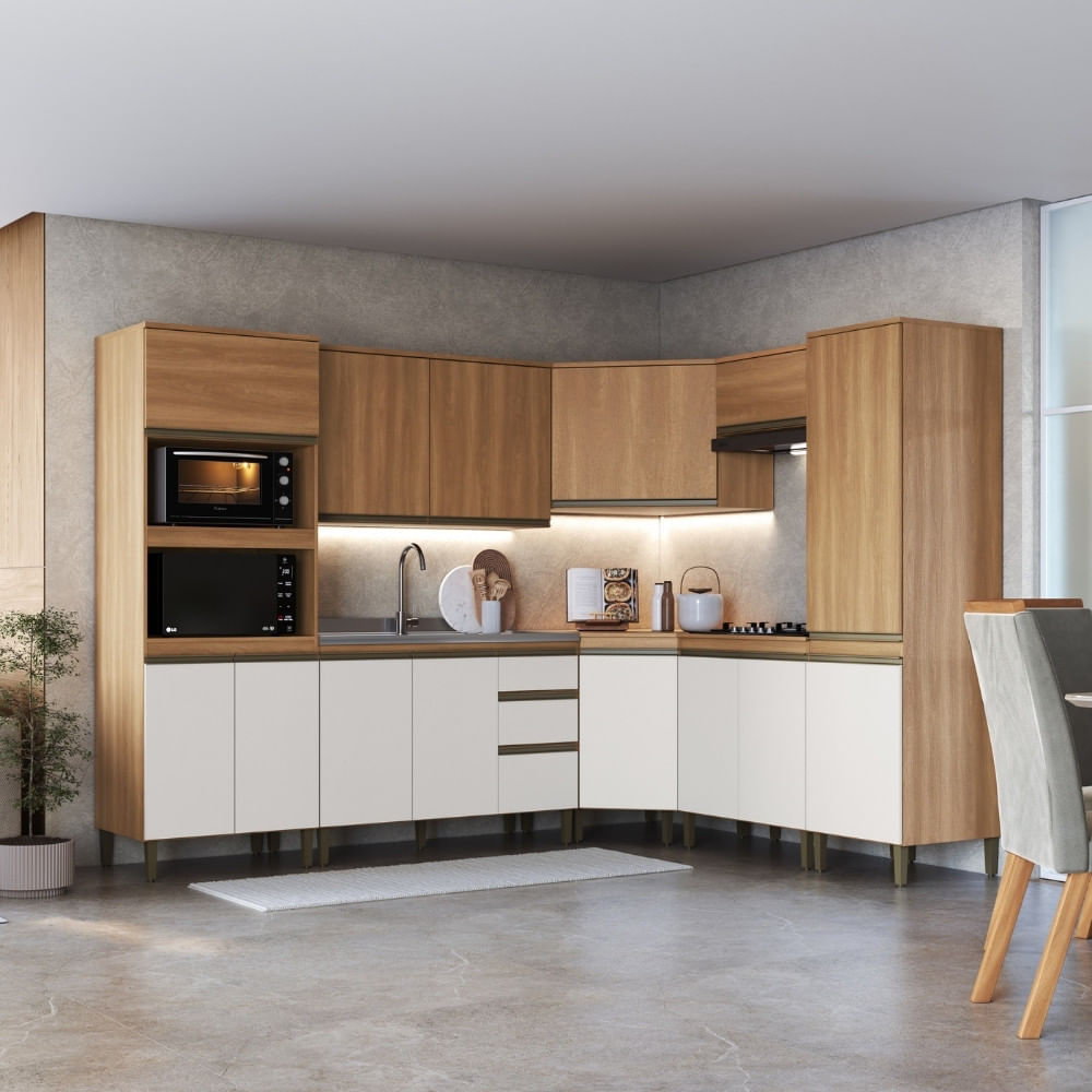Cozinha Modulada 8 Peças Sem Pia Cecilia J Carvalho