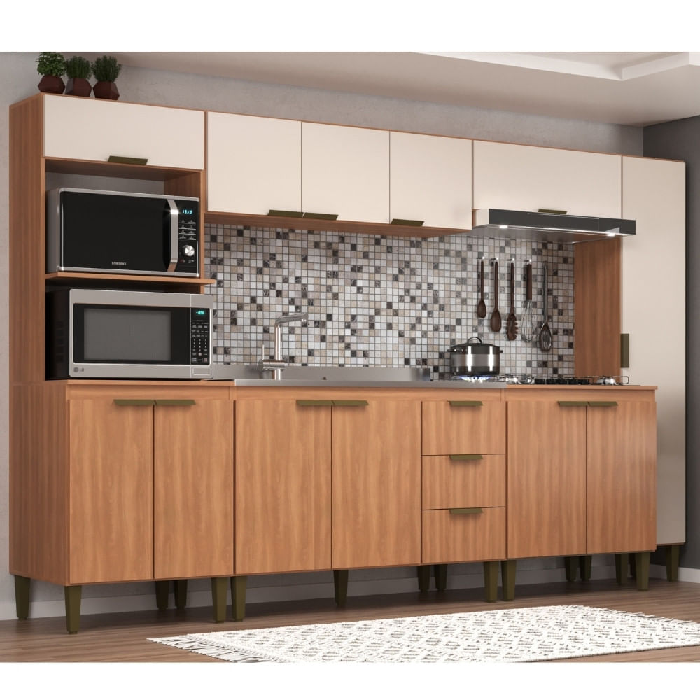 Cozinha Modulada 6 Peças Sem Pia Bia J Carvalho