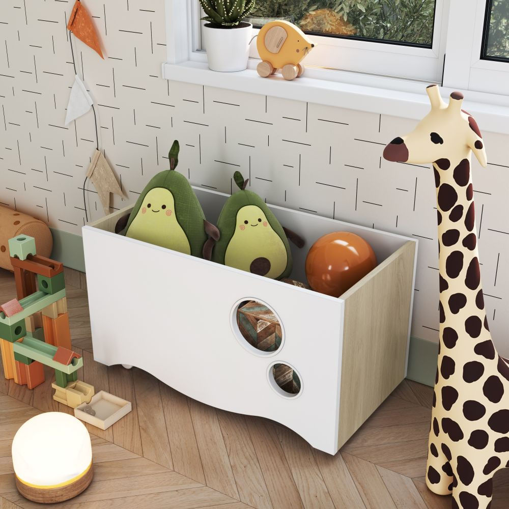 Caixa Organizadora Com Rodízios Encanto Completa Móveis