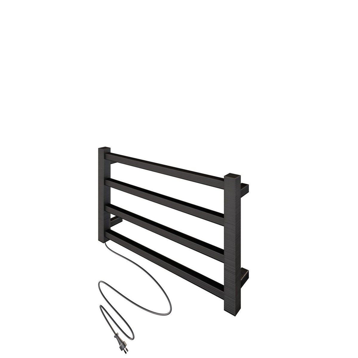 Toalheiro Aquecido Square Bivolt E Bilateral Thermo Grafite Escovado