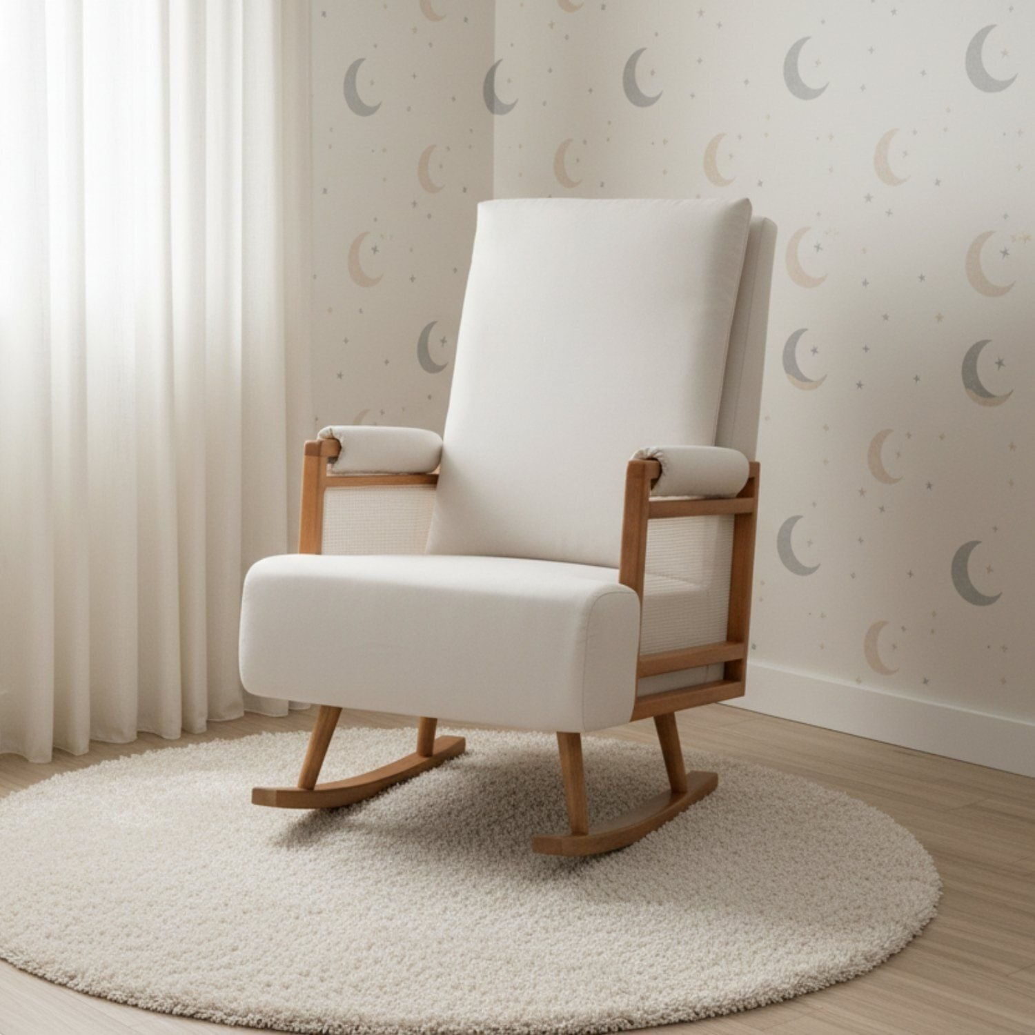 Poltrona De Amamentação Balanço Mila Off White