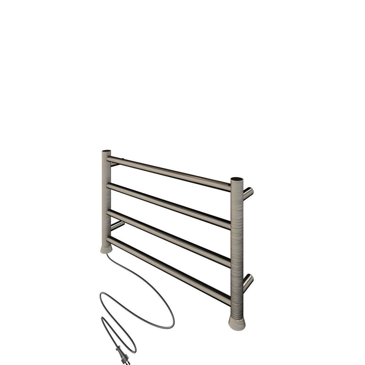 Toalheiro Aquecido Round Bivolt E Bilateral Thermo Níquel Escovado