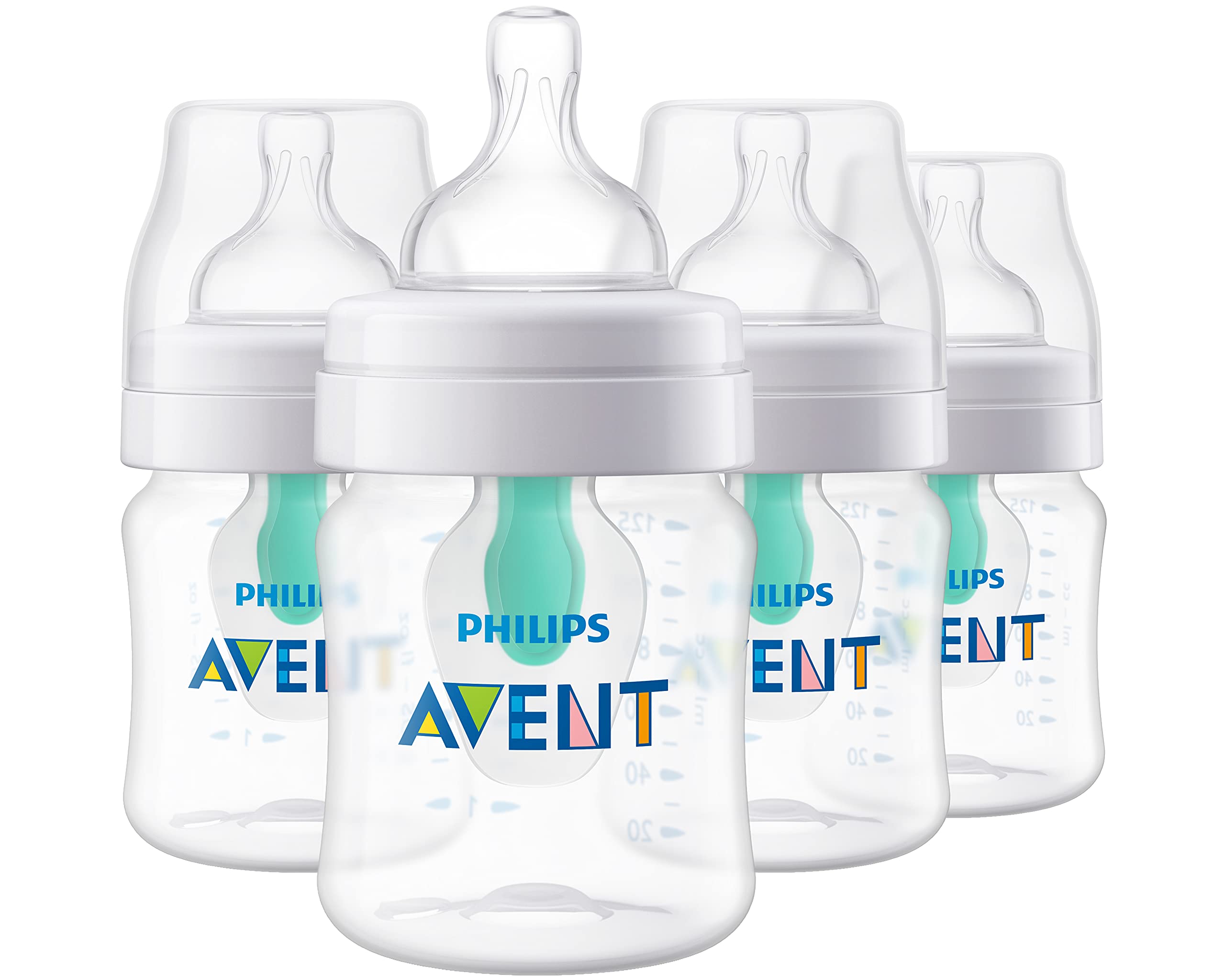 Garrafa Philips Avent Anti-colic Airfree Vent 125 Ml, Pacote Com 4