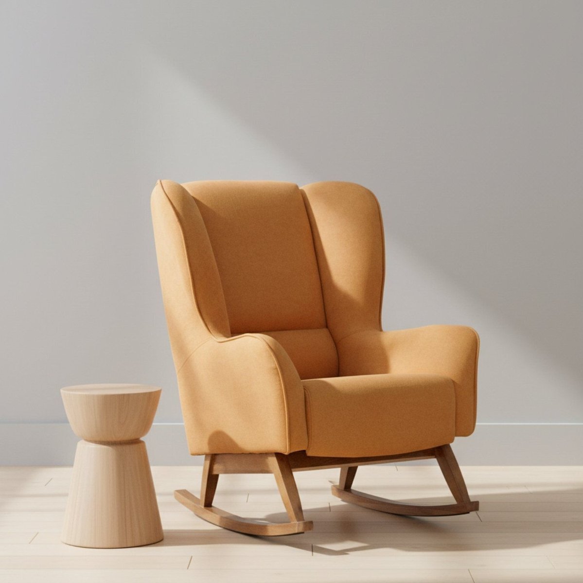 Poltrona De Amamentação Baby Balanço Lorena Mostarda