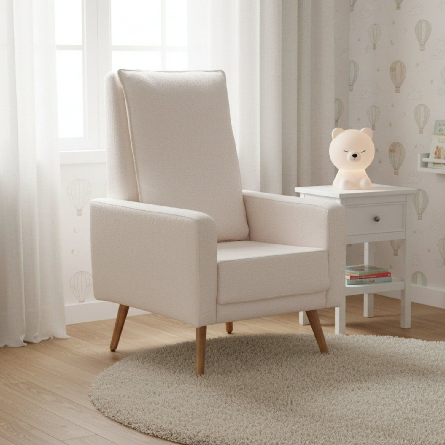 Poltrona De Amamentação Fixa Constance Off White