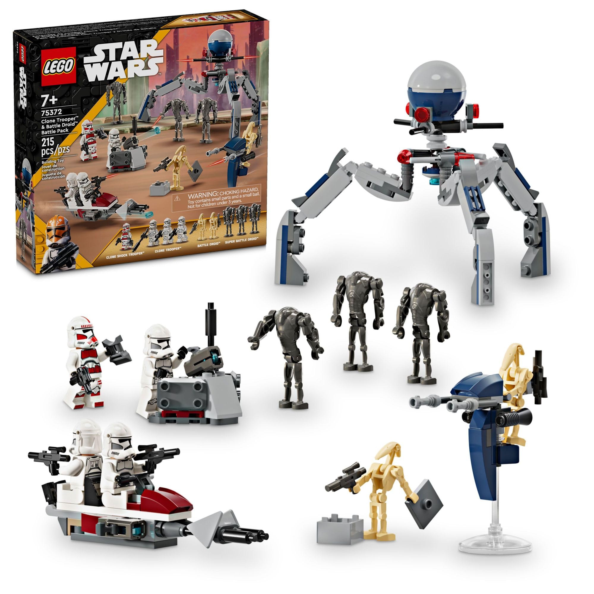 Brinquedo De Construção Lego Star Wars Clone Trooper E Battle Droid