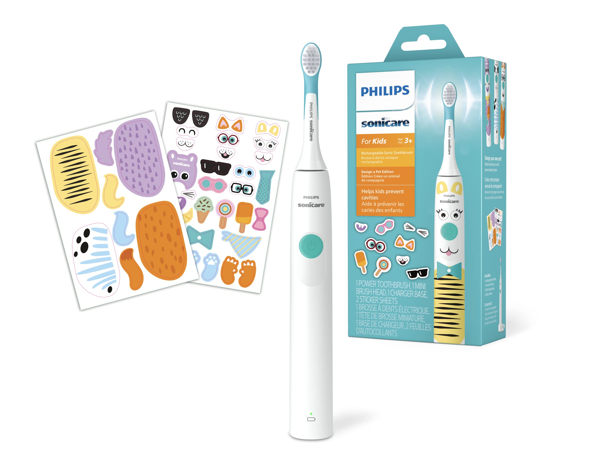 Escova De Dentes Elétrica Philips Sonicare Para Crianças Hx3601
