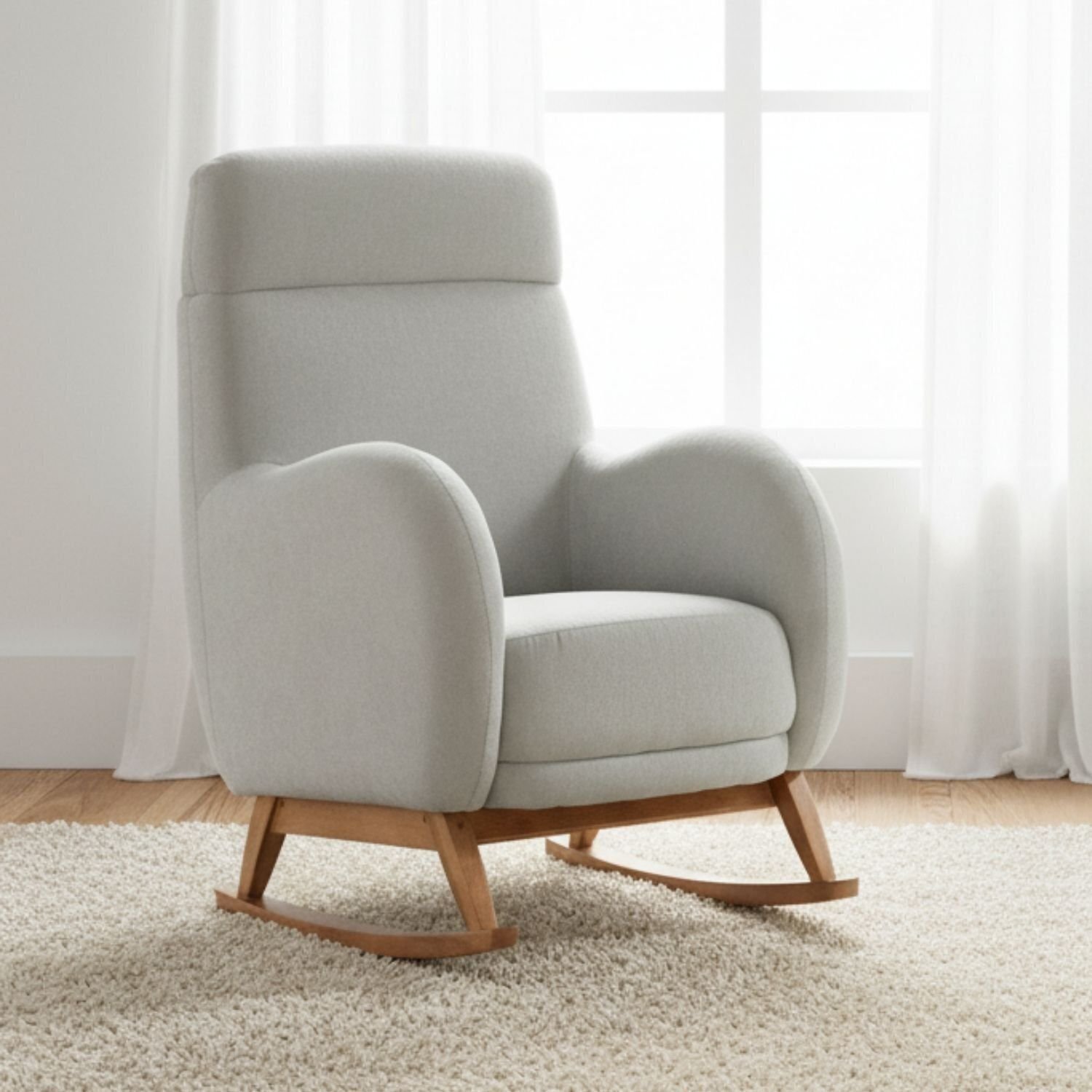 Poltrona De Amamentação Balanço Afeto Verde Claro