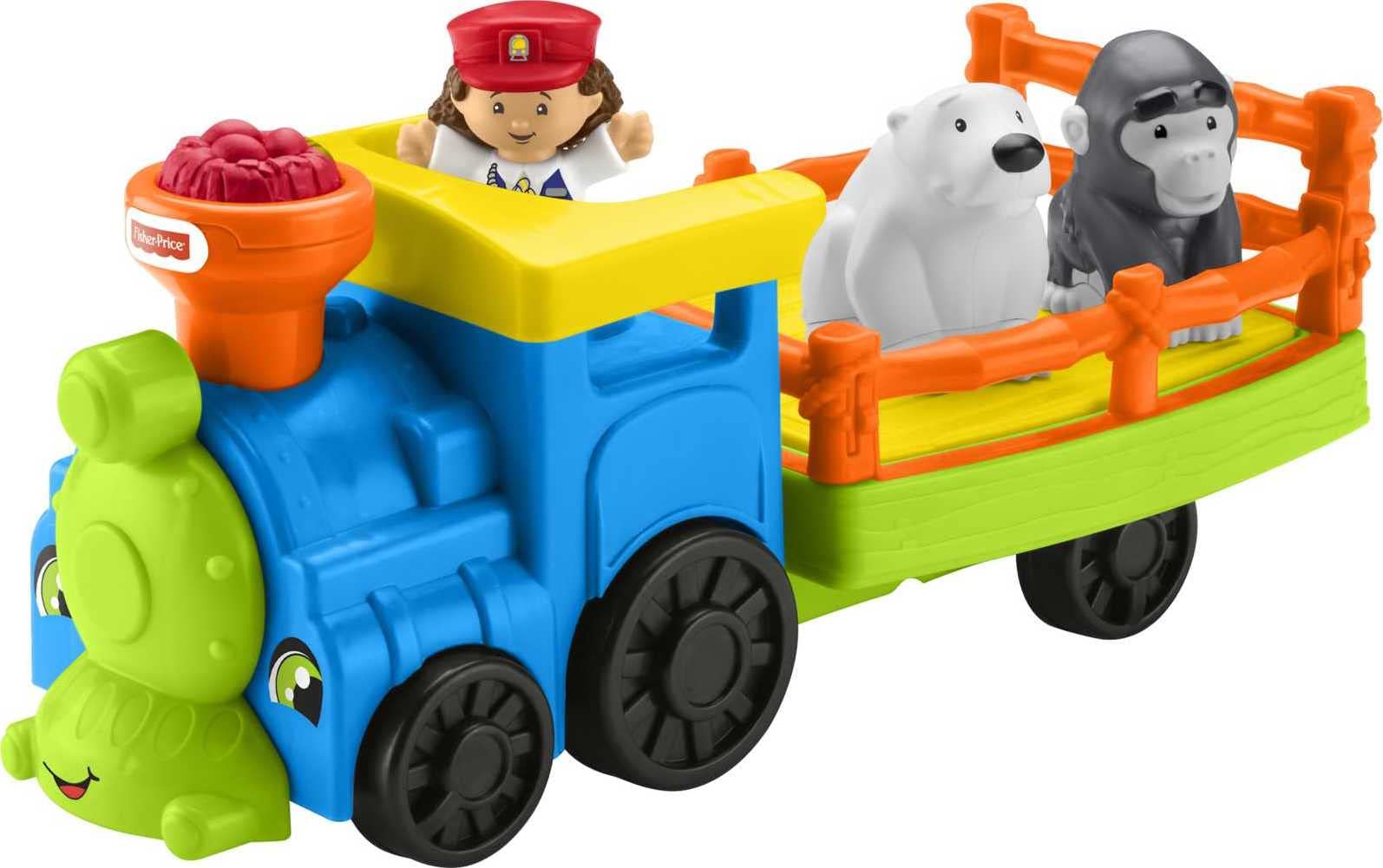 Toy Train Fisher-Price Little People Choo-Choo Zoo Há Mais De 1 Ano