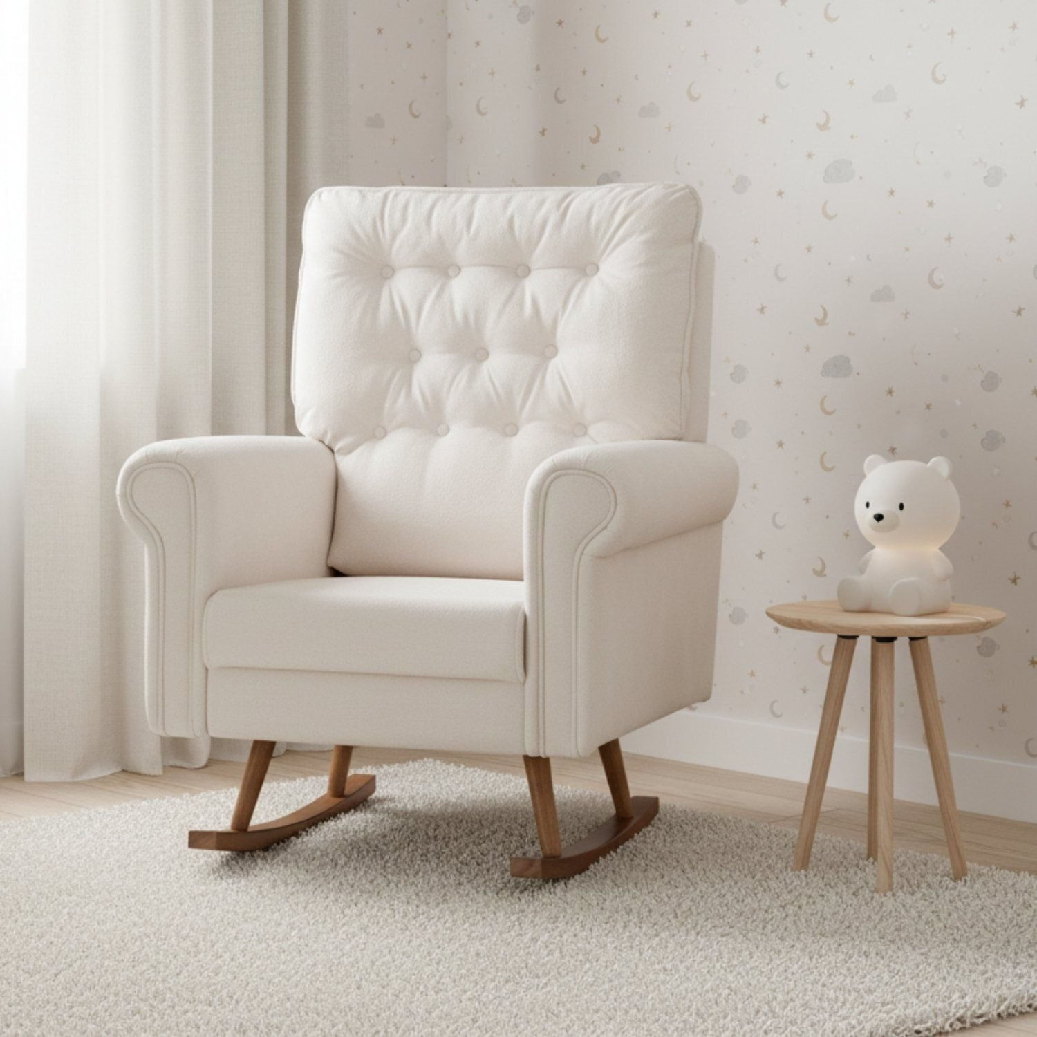 Poltrona De Amamentação Balanço Nina Off White