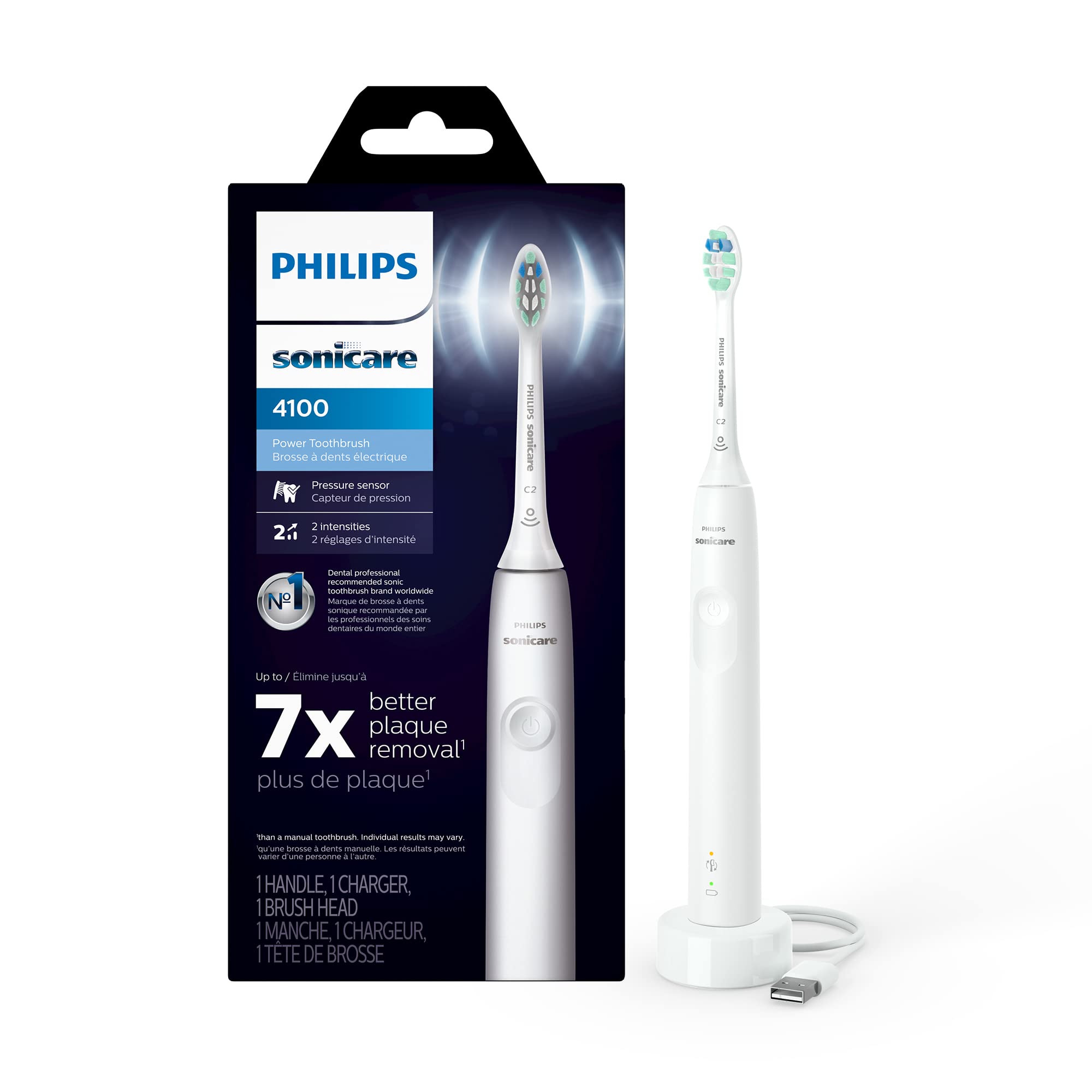 Escova De Dentes Elétrica Philips Sonicare 4100 Hx3681/23 Branca