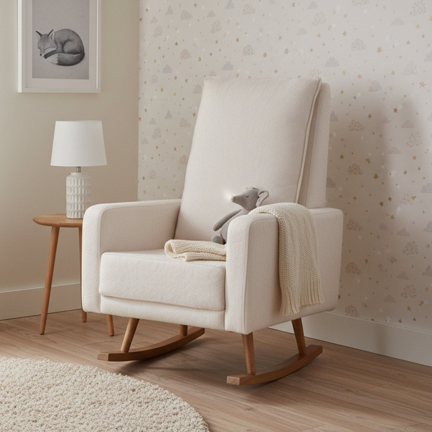 Poltrona De Amamentação Balanço Constance Off White