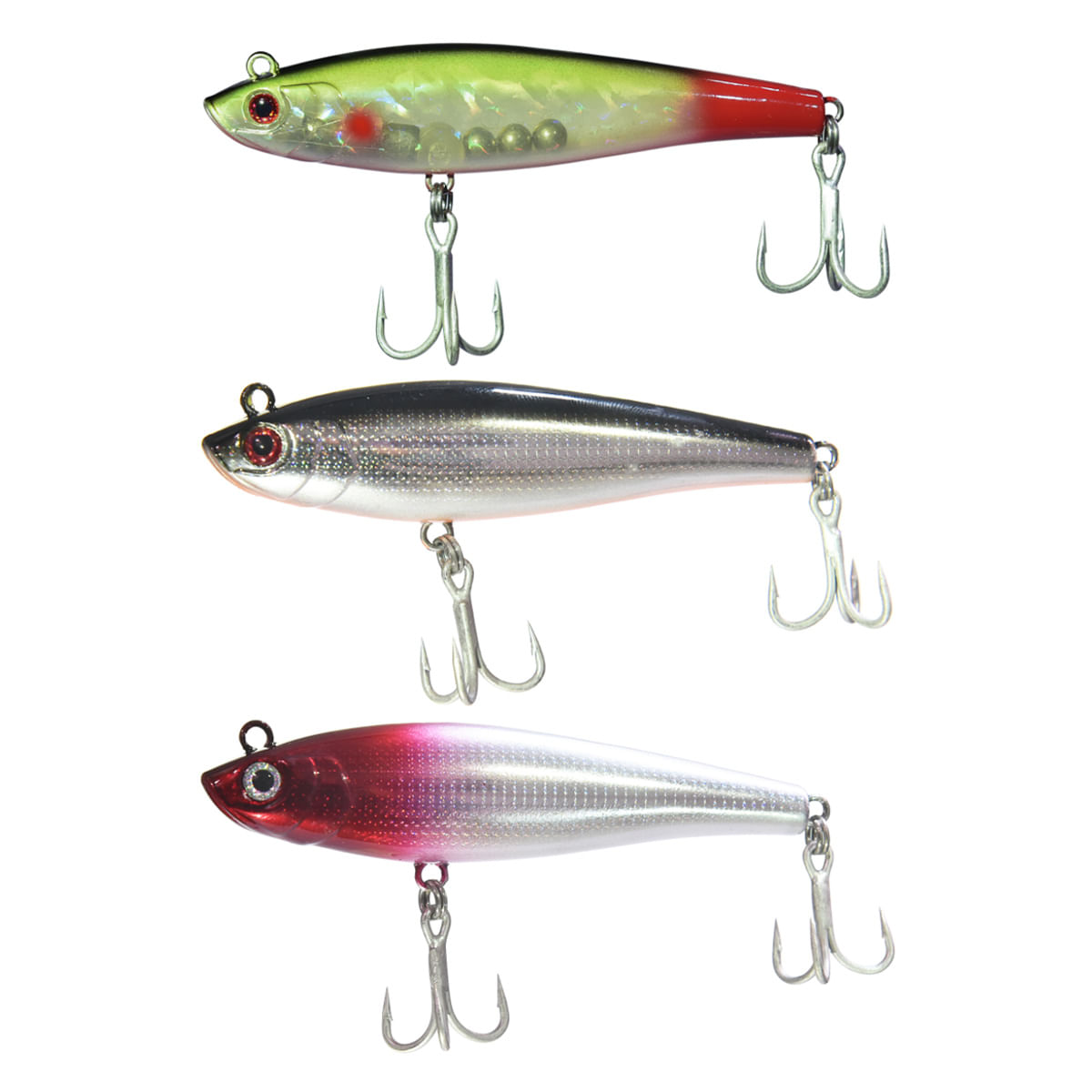 Kit 3 Iscas Curisco 110 Nelson Nakamura 11cm 23g Slow Sinker Holográfica