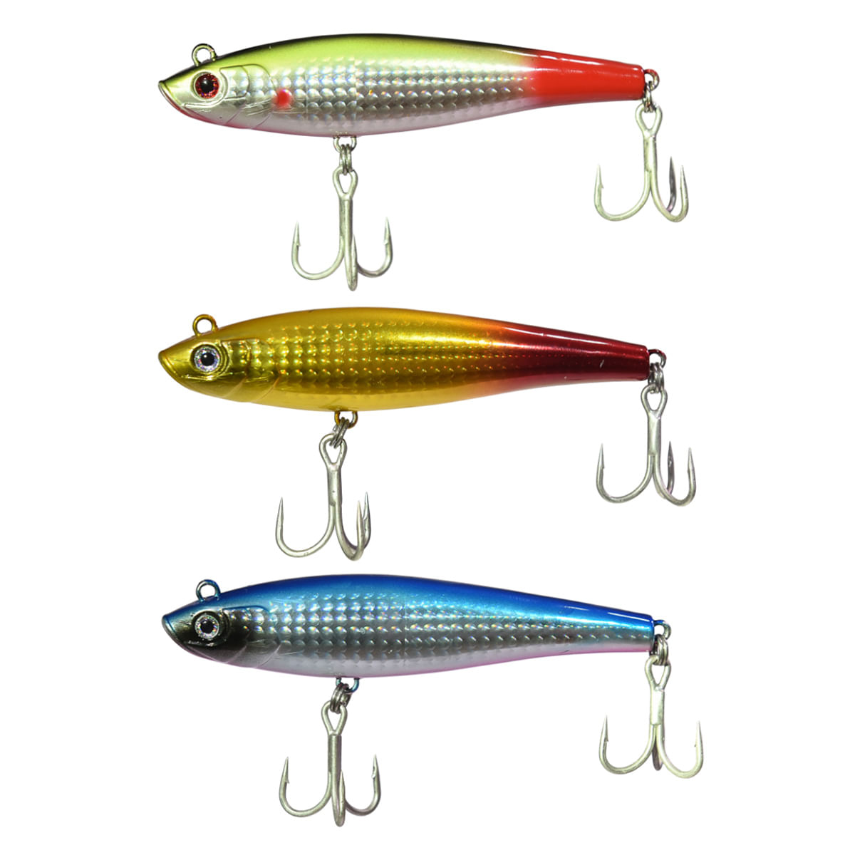 Kit 3 Iscas Curisco 110 Nelson Nakamura 11cm 23g Slow Sinker Holográfica