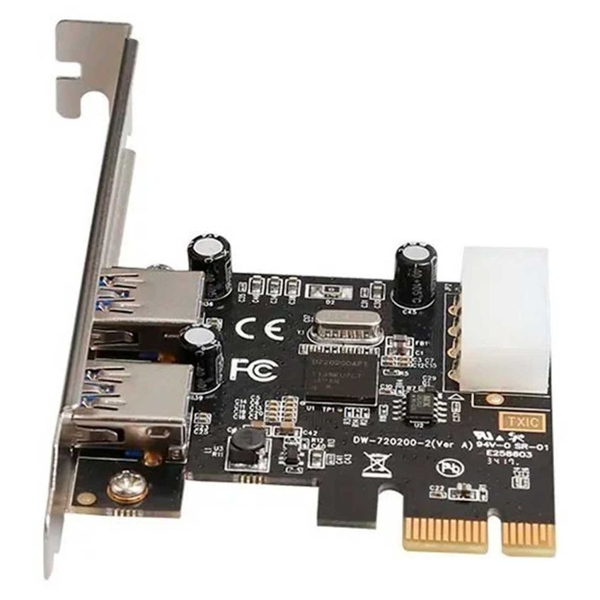 Placa PCI-Express USB 3.0 Knup KP-T106, Interface PCI-E X1, 2 Portas USB, Espelho Low Profile - imagem 4