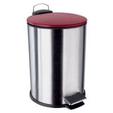 Lixeira Com Pedal Lix2317-vm Em Inox E Pp 3l Euro Home