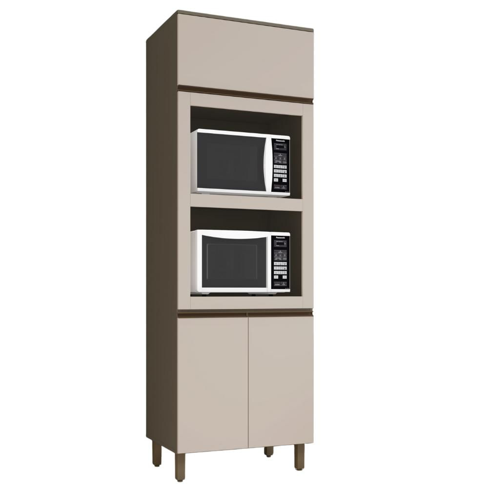 Torre Quente 3 Portas Mdf 221x72 Cm Connect C69 Duna Cristal Henn