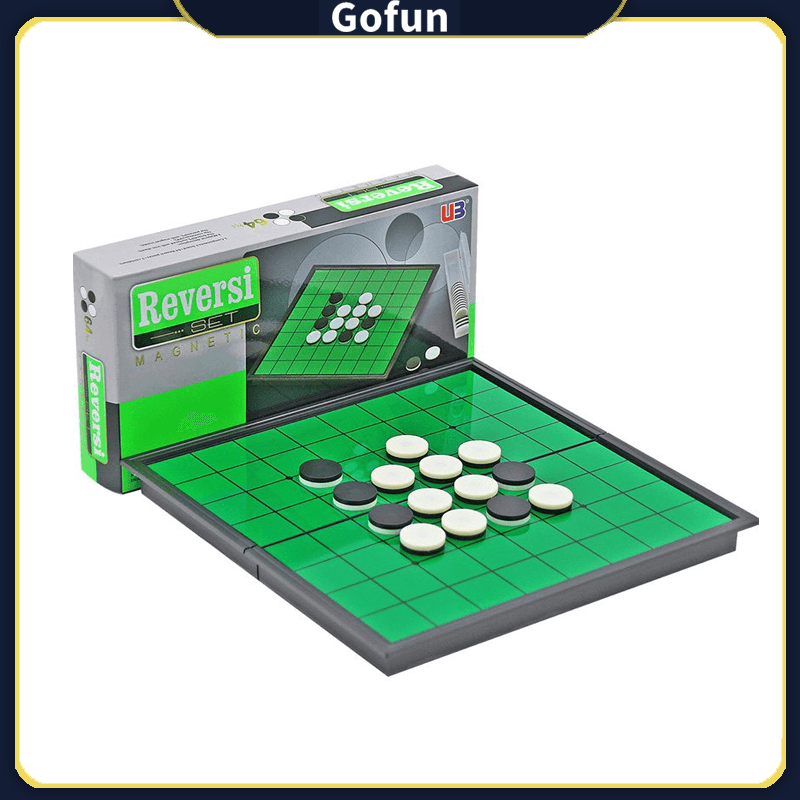 Jogo De Tabuleiro Reversi Othello Tabuleiro Dobrável Com Ímãs Para 2