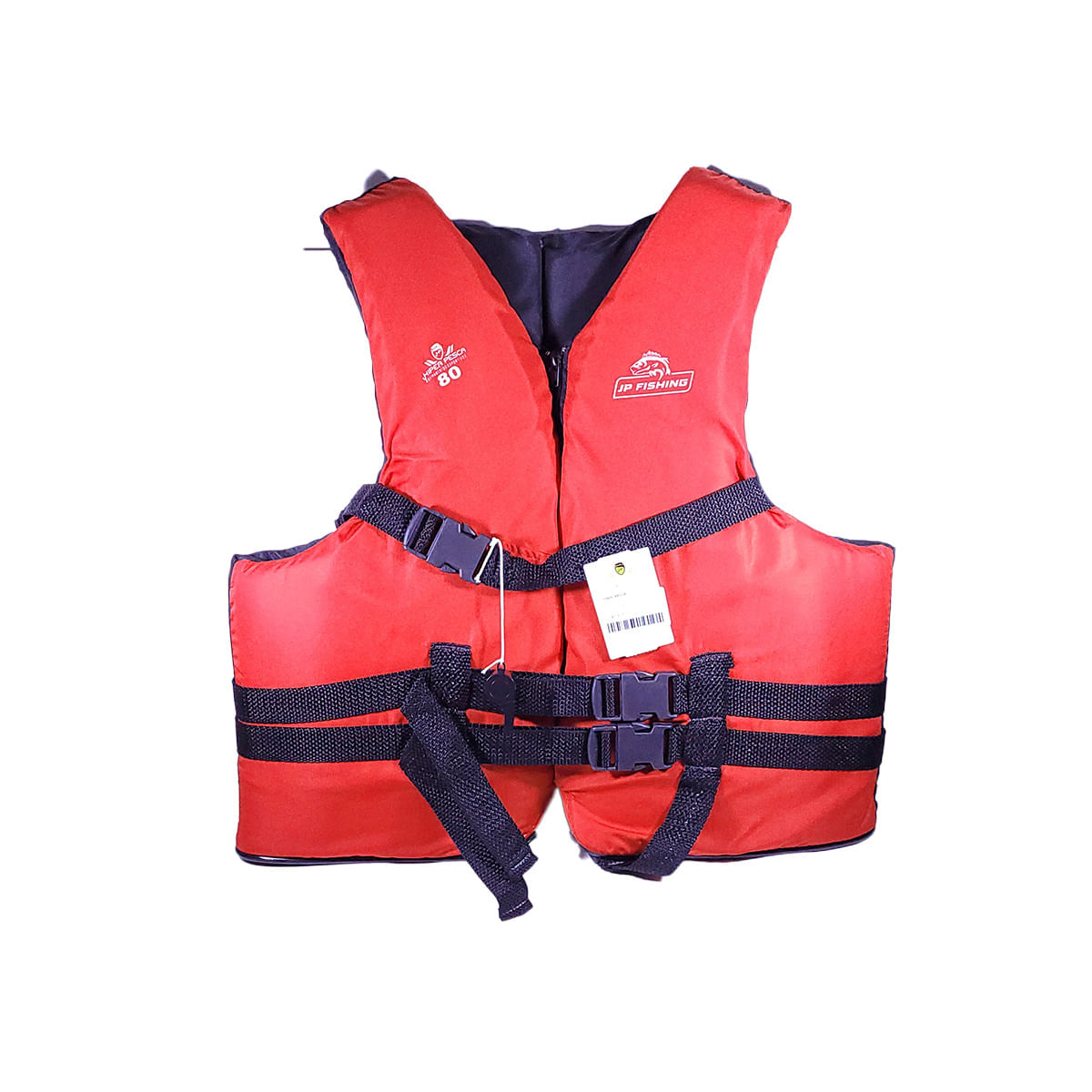 Colete Salva Vidas Hiper Pesca Com Zíper 150kg Eaf Poliéster Com Apito