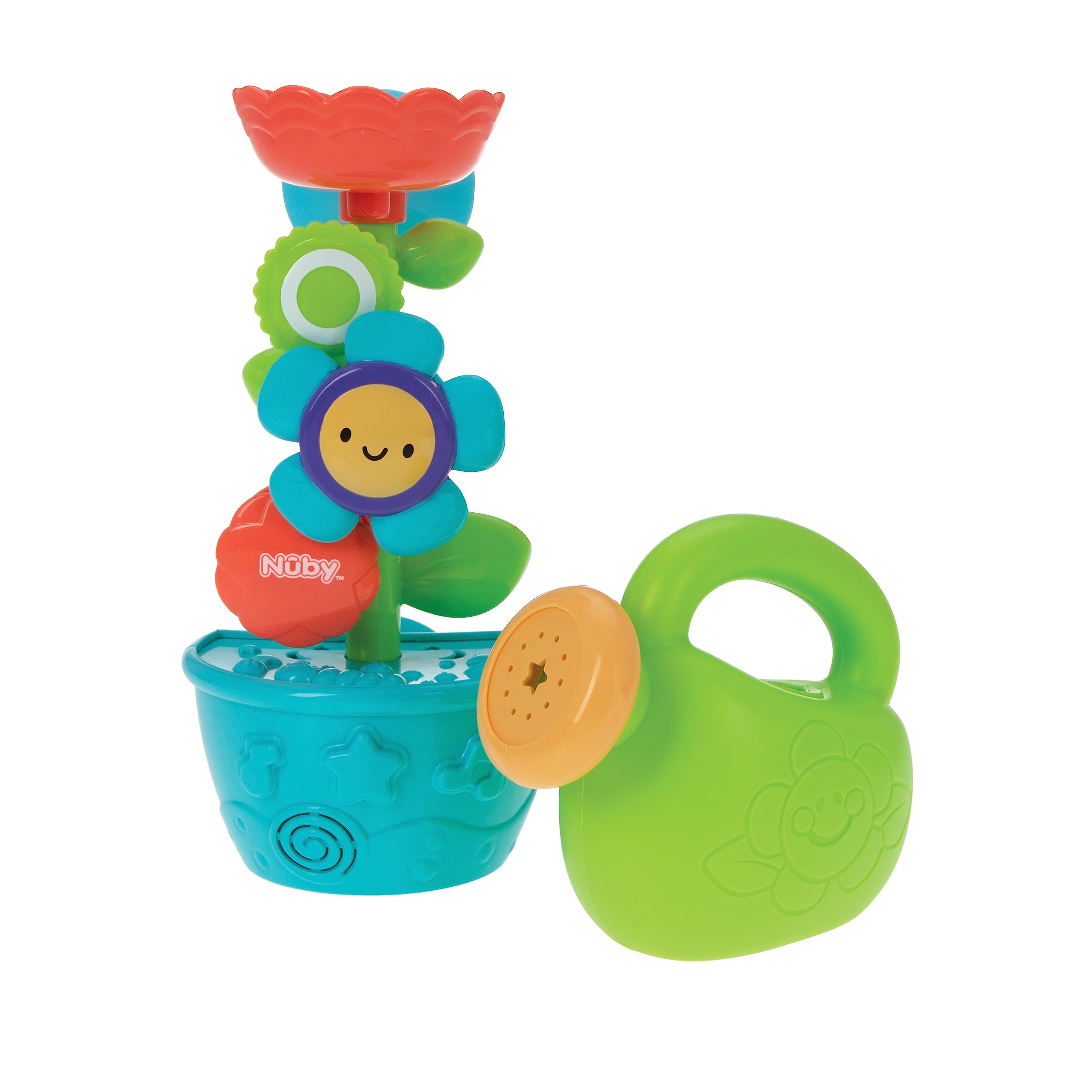 Brinquedo De Banho Nuby Flow N' Grow Garden Com Flor E Regador 18+m