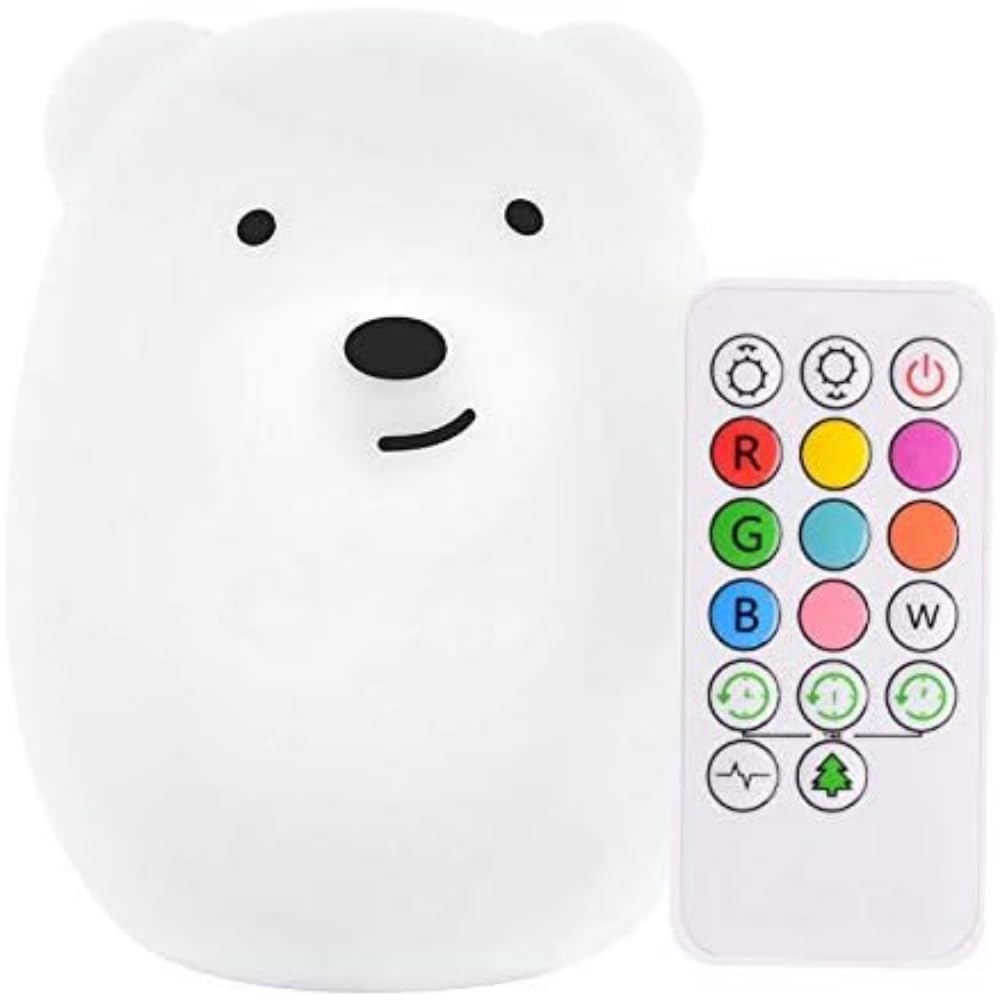 Luz Noturna Lumipets Bear Com Luzes Que Mudam De 9 Cores