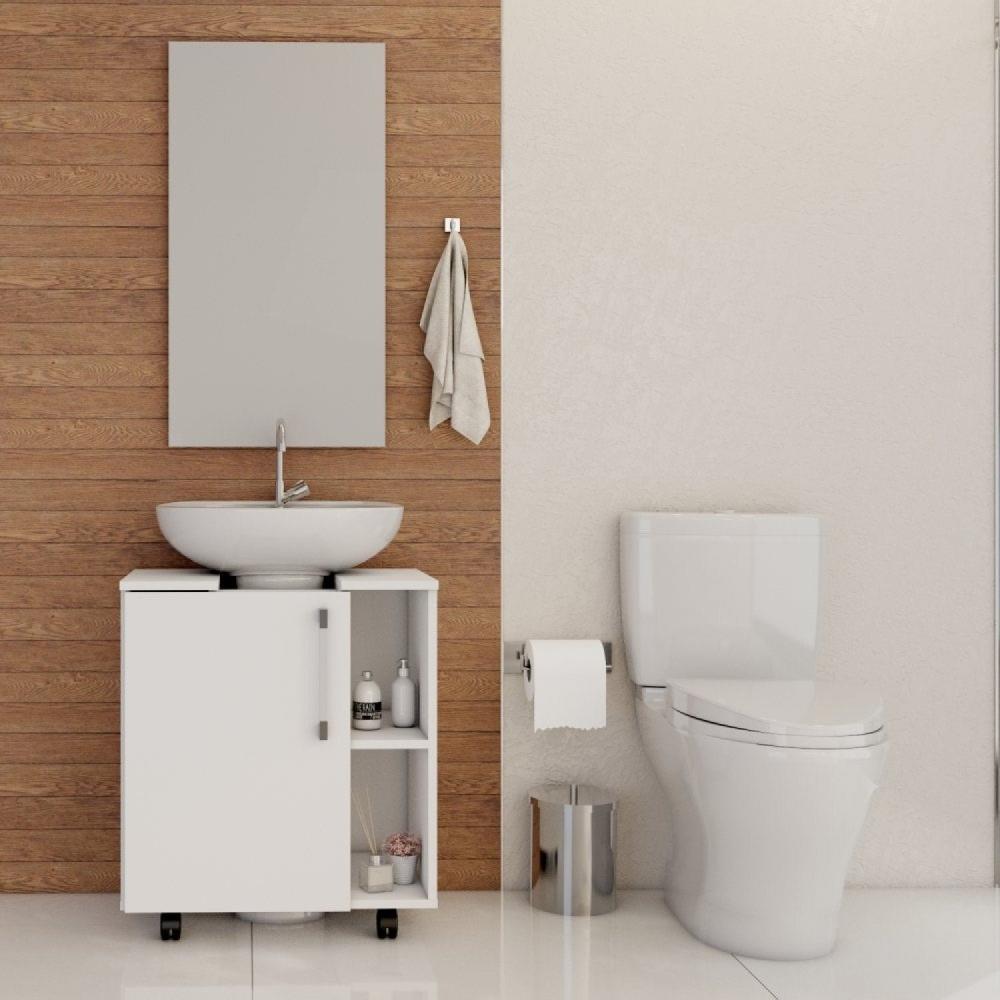 Gabinete De Coluna 1 Porta Sara Yescasa Branco Chess