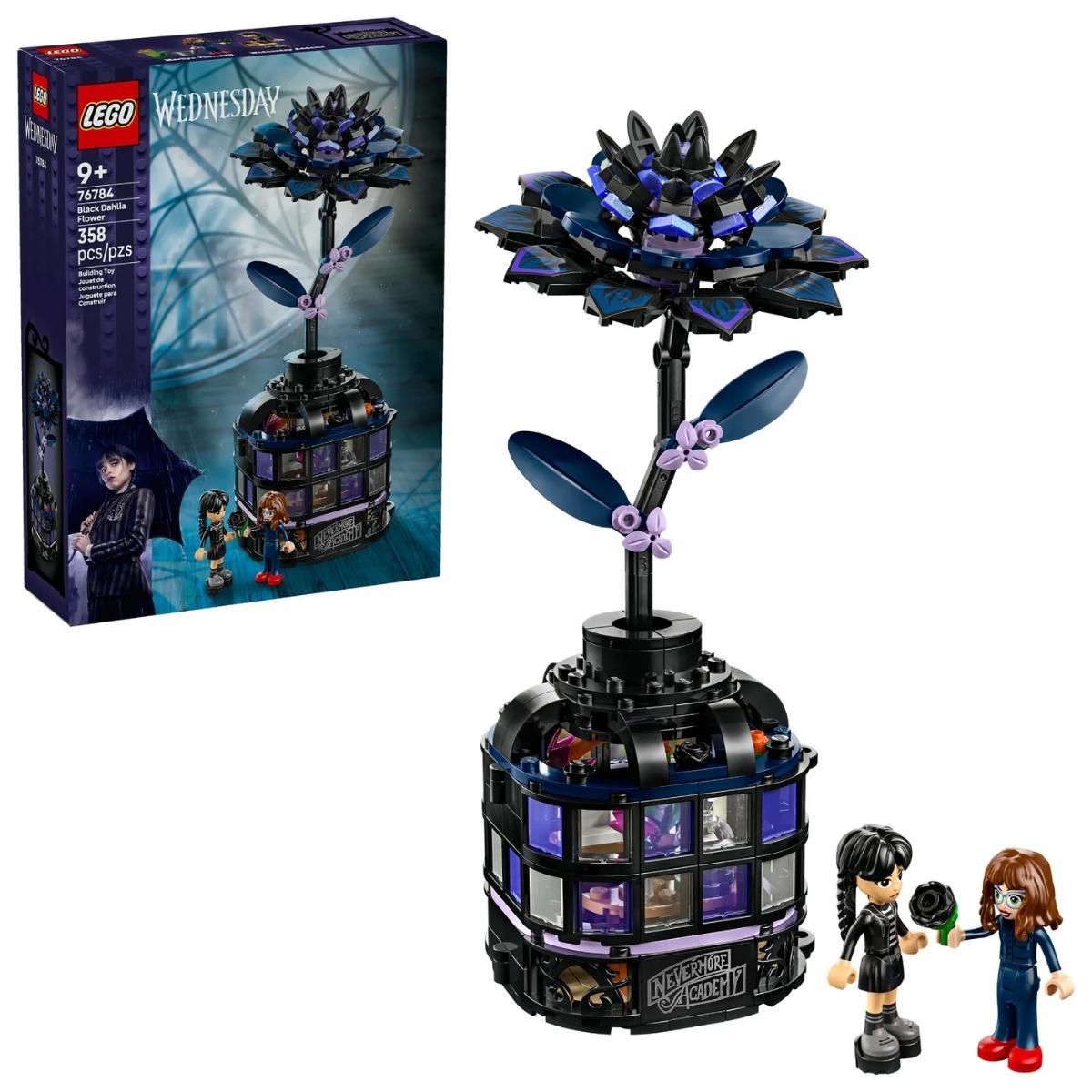 Lego Wednesday Wandinha 76784 Flor De Dália Negra 358 Peças