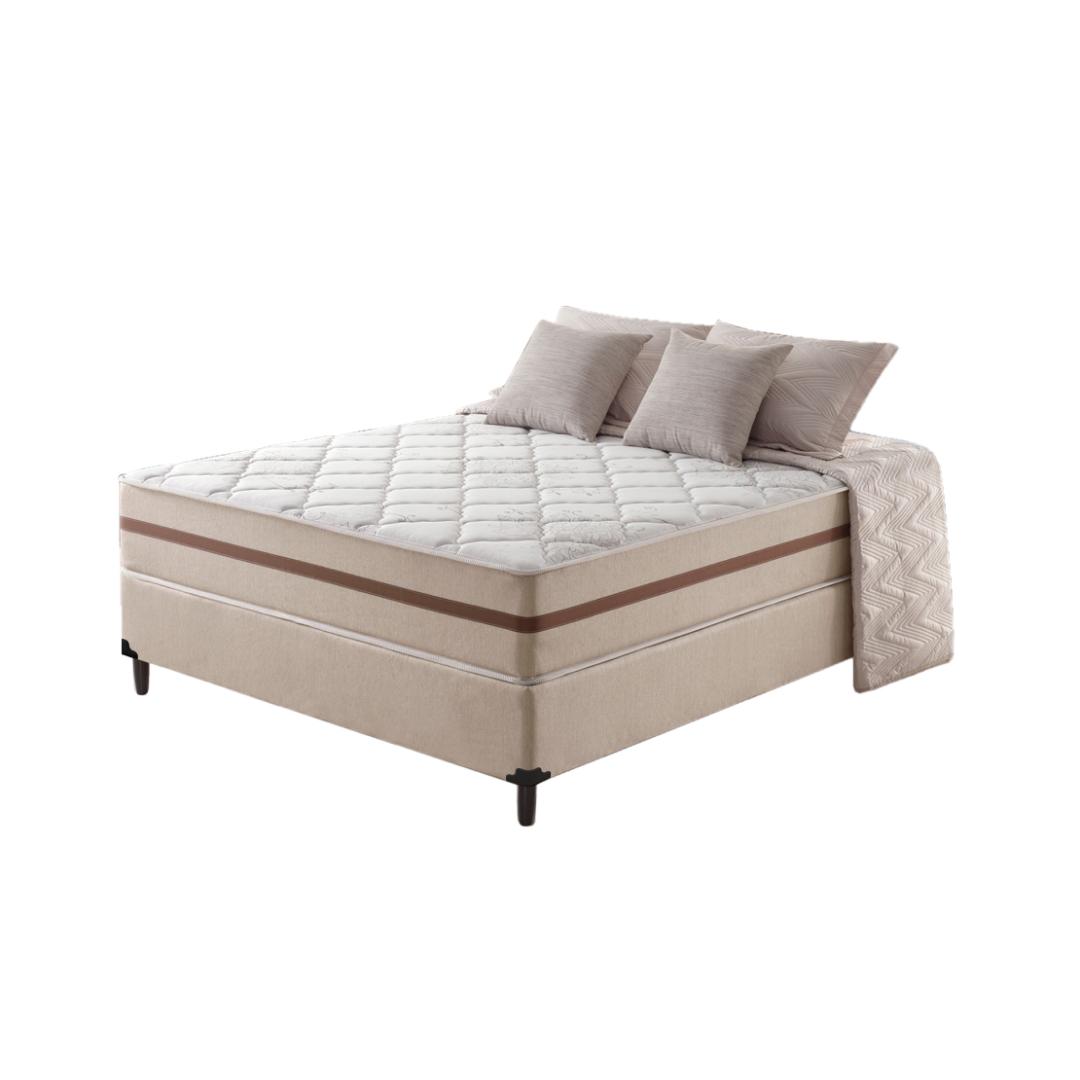 Cama Box Com Colchão De Molas Ensacadas Classic Pocket Viúva 128cm