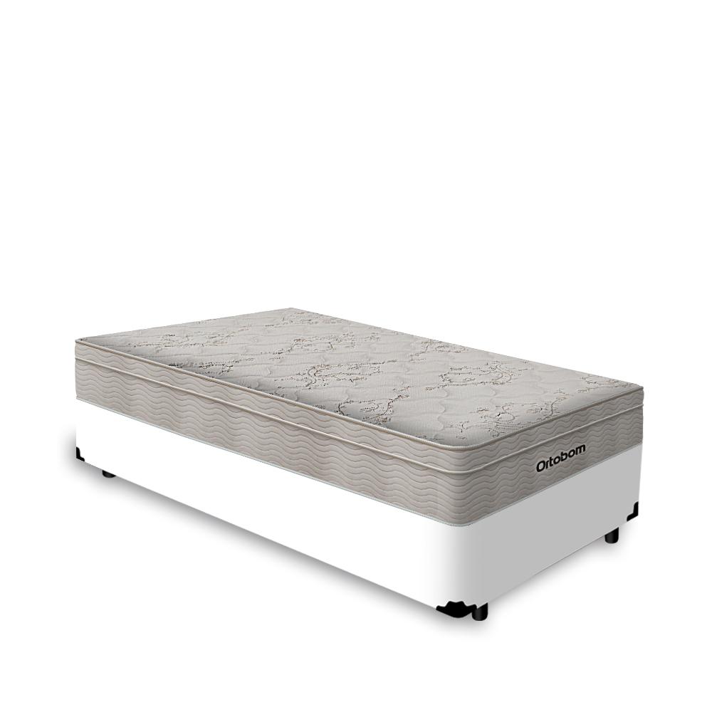 Cama Box Com Colchão De Molas Ensacadas Ortobom Airtech Solteiro 88cm