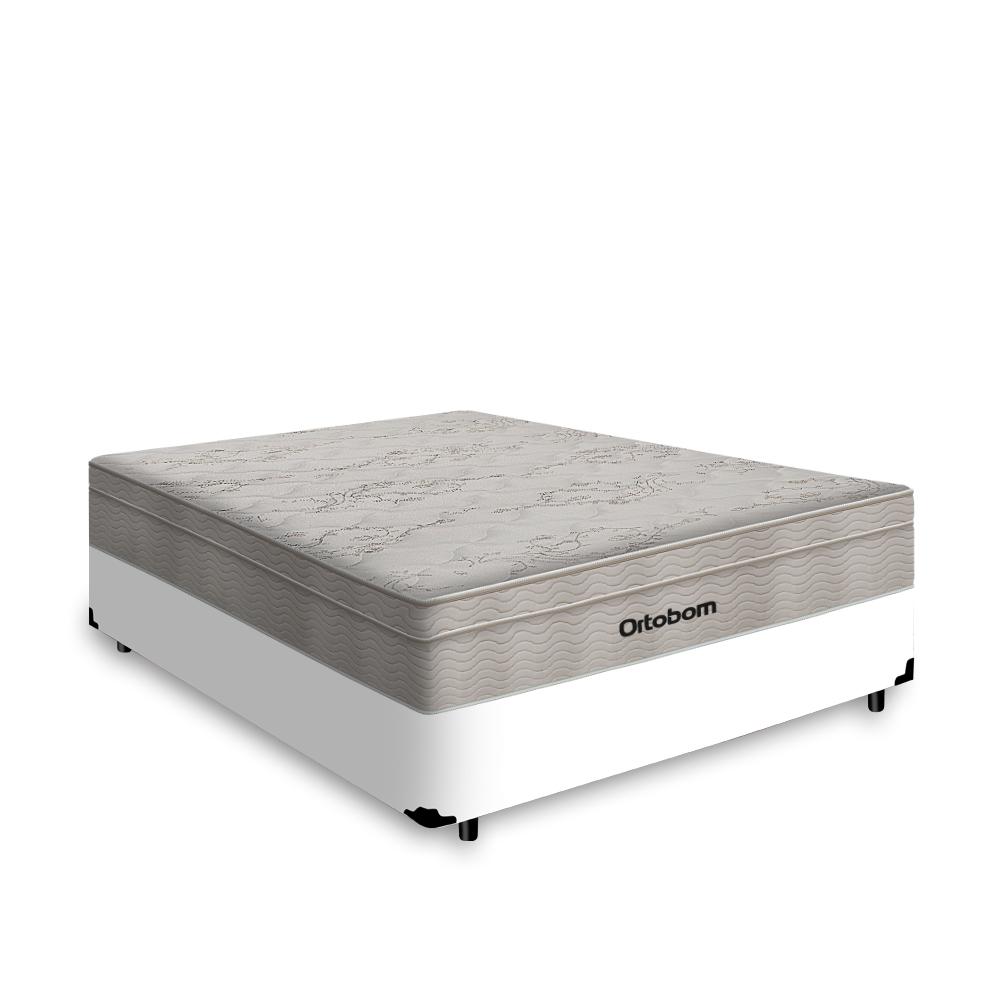 Cama Box Com Colchão De Molas Ensacadas Ortobom Airtech Viúva 128cm