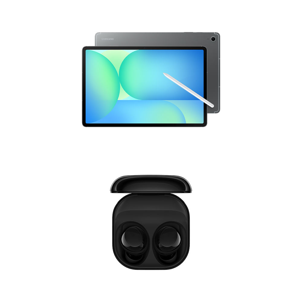 Tab S10 Fe+ Wifi 128gb Cinza + Galaxy Buds Core Preto Combo