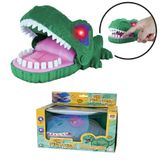 Brinquedo Jogo Dino Desafio Dentista Morde Dedos Com Som Luz