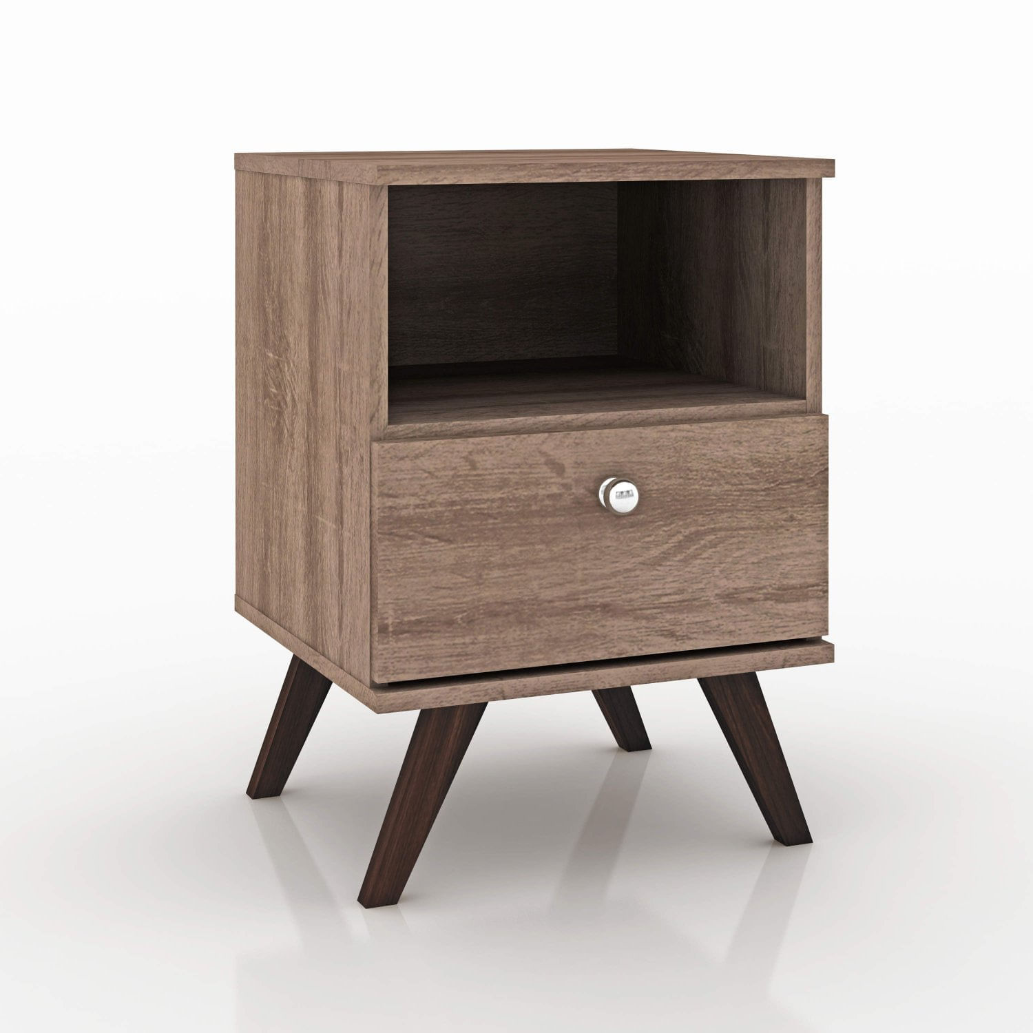 Mesa de Cabeceira 1 Gaveta RT 3019 Movelbento Rústico