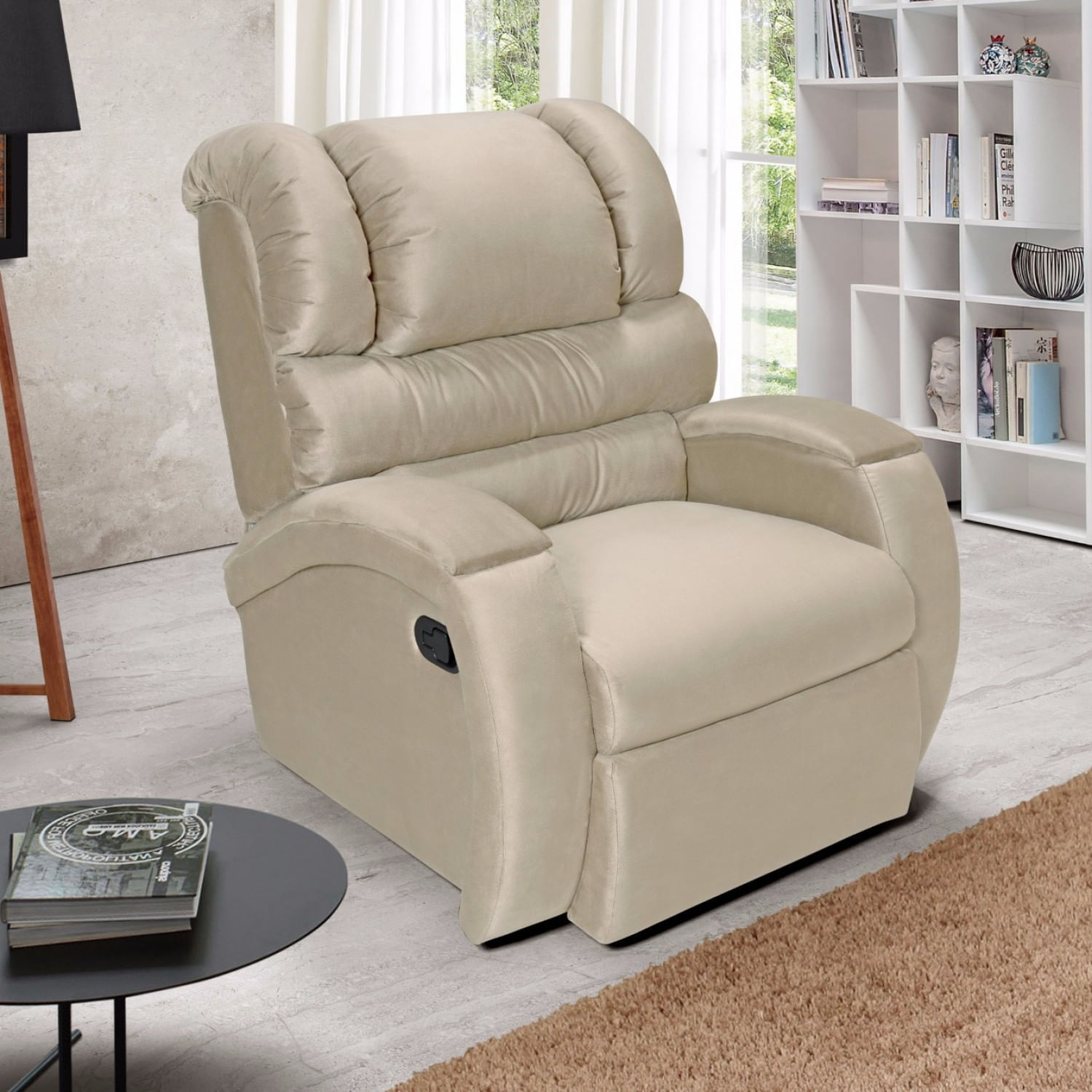 Poltrona do Papai Imperial Império Estofados Areia