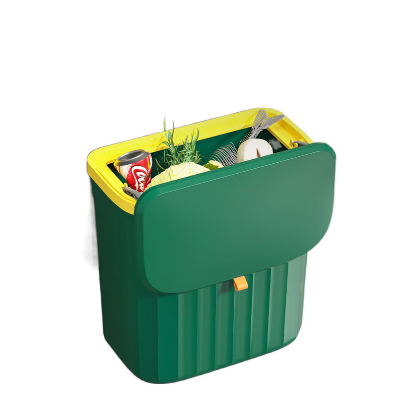 Caixa De Mesa Montada Na Parede De Plástico Verde E Amarelo 1l