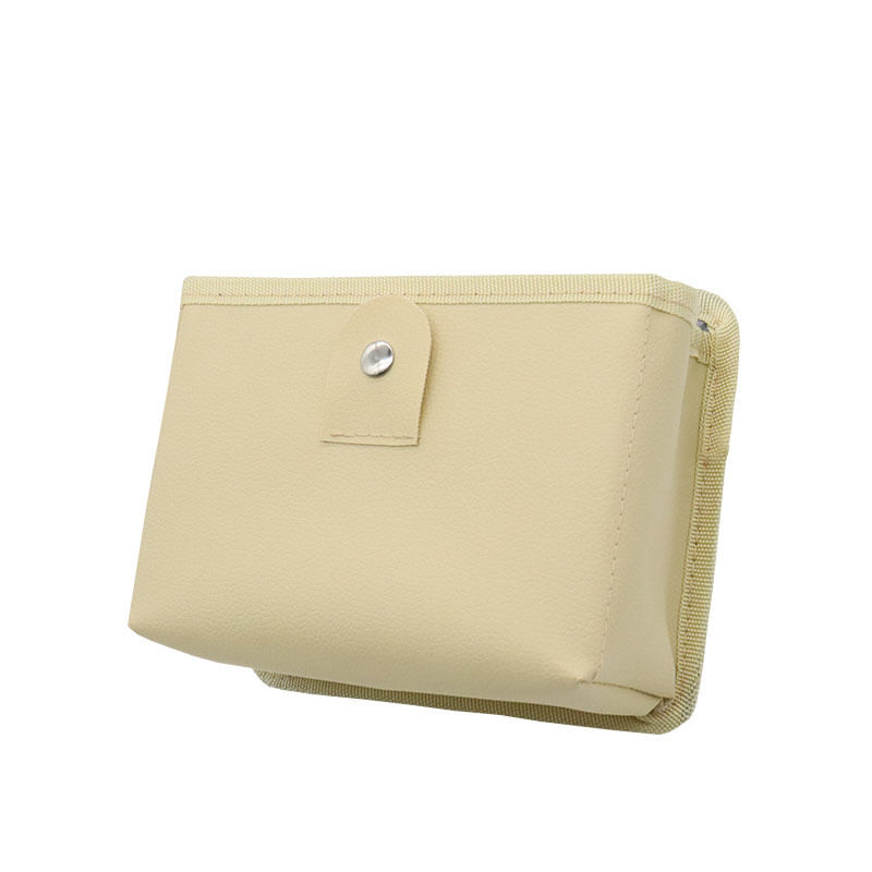 Lixeira Portátil De Couro Para Mesa Generic Beige