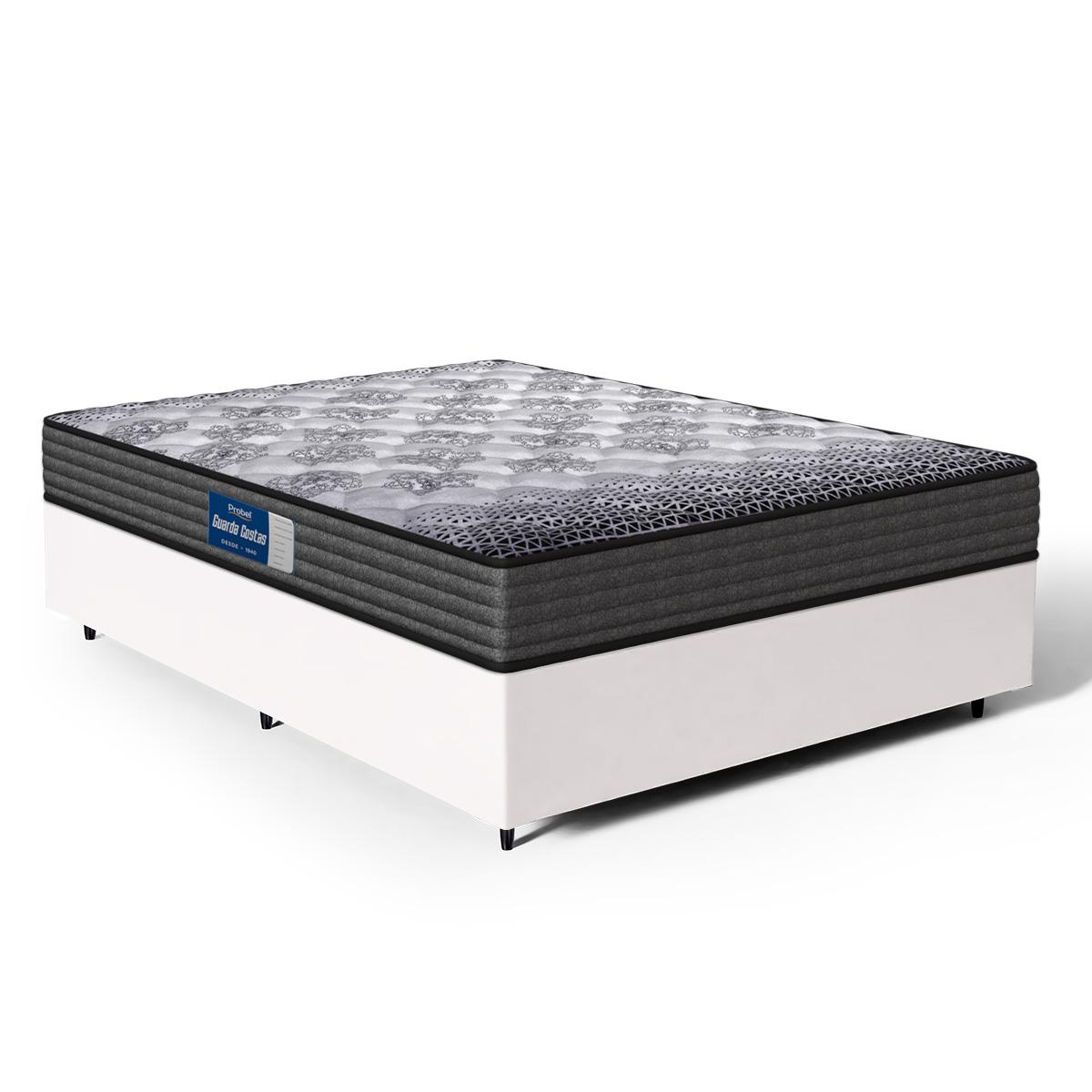 Cama Box Com Colchão De Espuma D60 Double Face Guarda Costas Comfort Force Probel Casal 138cm