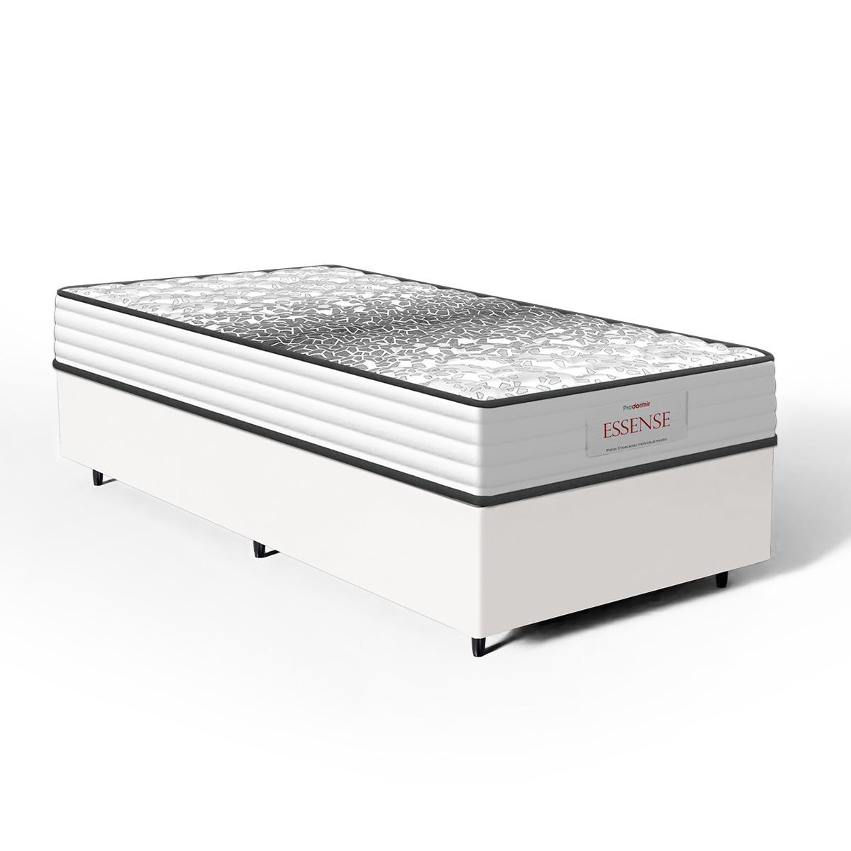 Cama Box Com Colchão De Molas Ensacadas Double Face Essence Probel Solteiro 88cm