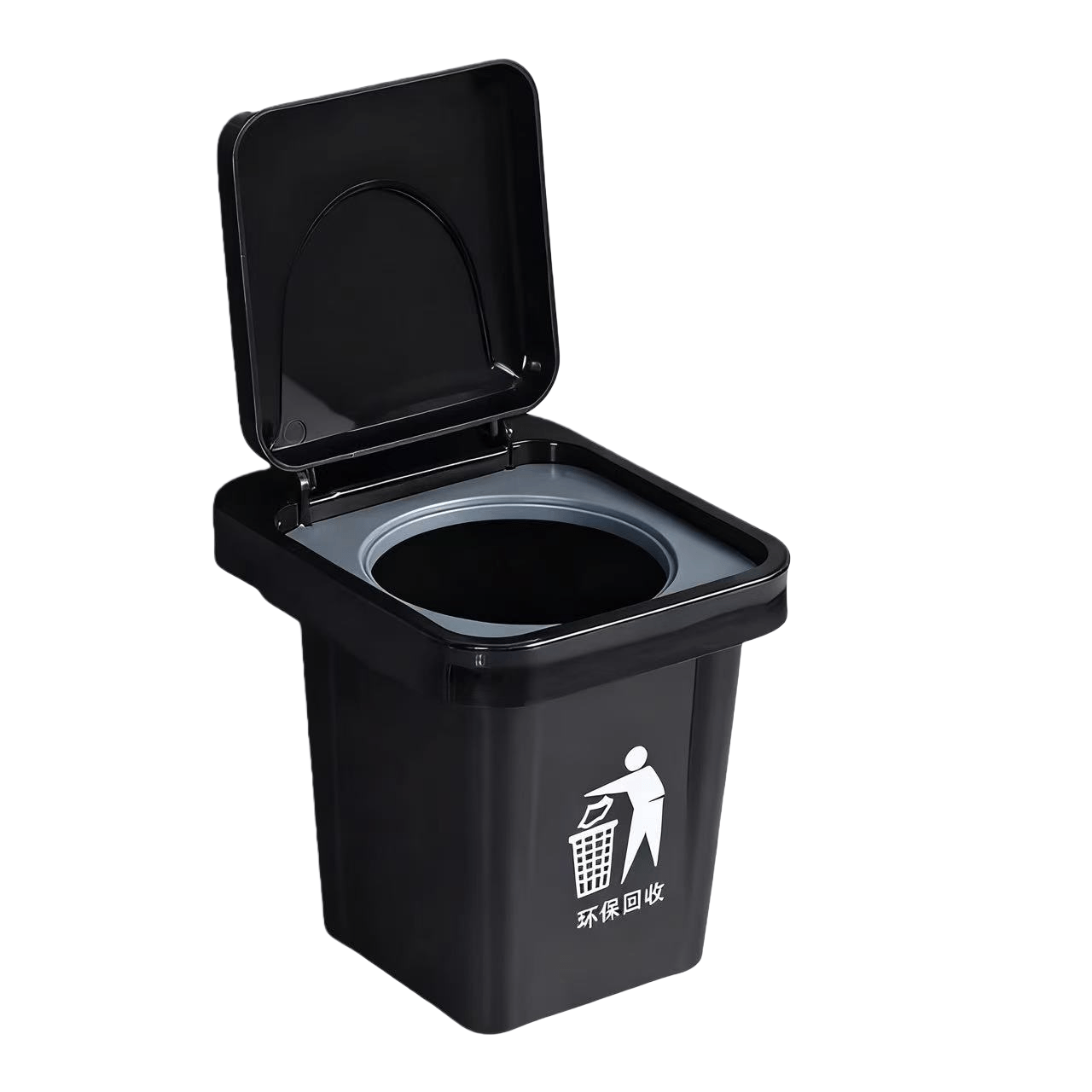 Lata De Lixo Creative Desktop Com Tampa Para Escritório E Banheiro