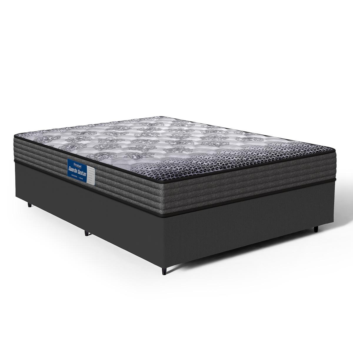 Cama Box Com Colchão De Espuma D60 Double Face Guarda Costas Comfort Force Probel Casal 138cm
