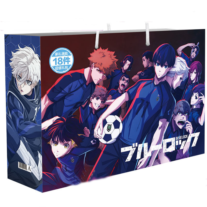 Conjunto De Adesivos Blues Locks Anime Mangá Com Presente, 18 Unidades/pacote