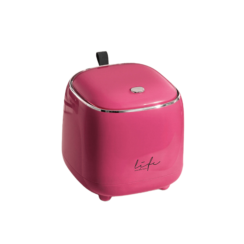 Escaninho De Mesa Lata De Lixo Pequena De Plástico De Luxo Moderna Com Tampa