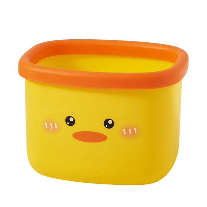Lata De Lixo Mini Cute Duck Desktop Plastic 120g 16,5 X 13,5 X 12,3 Cm
